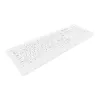 Teclado médico Contour Design Active Key Contour ClassicClean com cobertura removível tamanho completo sem fios branco PN C8100
