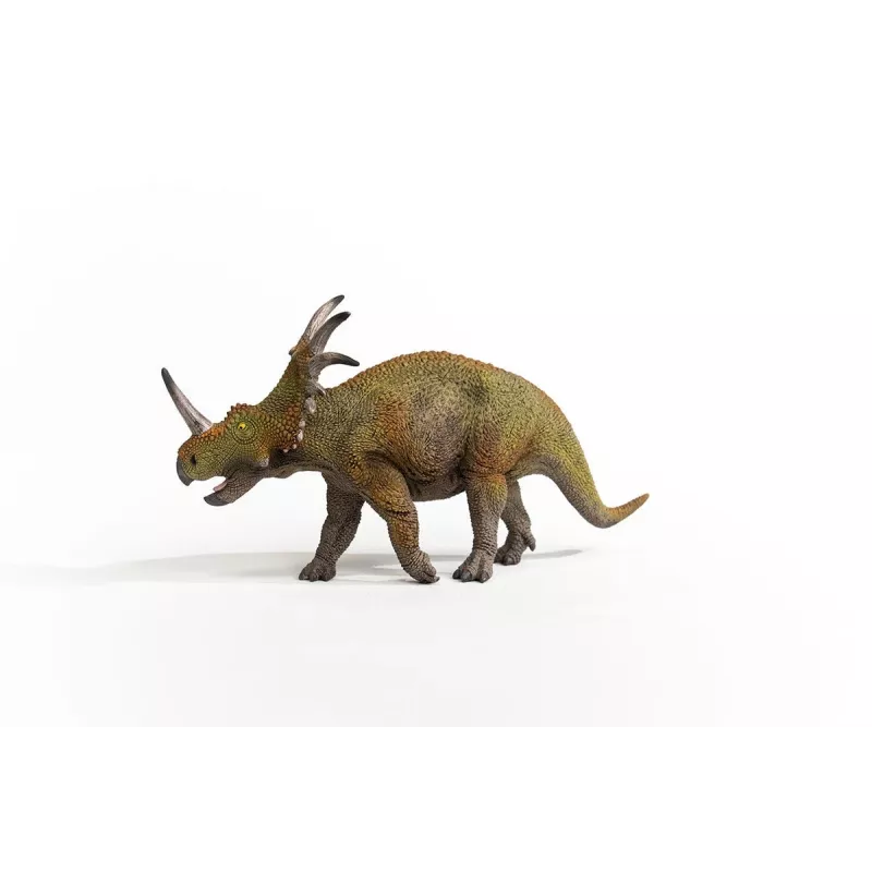 Brinquedo dinossauro Schleich Styracosaurus verde cinzento 15033