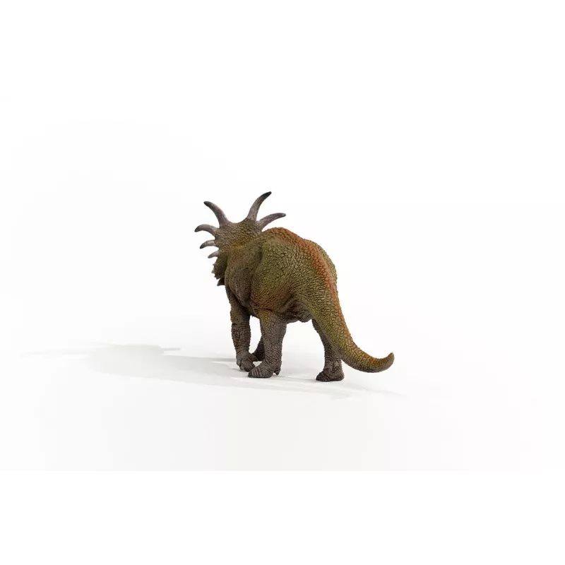 Brinquedo dinossauro Schleich Styracosaurus verde cinzento 15033