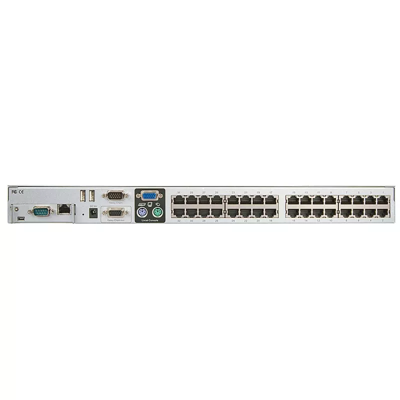 Comutador KVM Lindy Cat-32 Combo, 32 portas, 1920 x 1200 píxeis, prateado