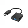 Hama 00200337 Adaptador de cabo de vídeo DisplayPort VGA (D-Sub) preto