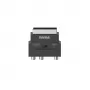 Hama 00205268 Adaptador de cabo de vídeo S-VHS 3 x RCA + SCART (21 pinos) preto