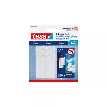 Crochet universal TESA 77766 interior branco 2 unid.