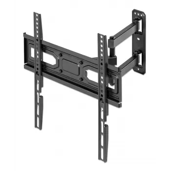 Suporte de parede Manhattan para TV e monitores (Full Motion), para ecrãs de 32 polegadas a 55 polegadas, compatibilidade VESA: todos entre 100x100 mm e 400x400 mm - verifique as dimensões dos quatro orifícios de montagem na parte traseira do ecrã para garantir que encaixa, máx. 35 kg, preto, suporte