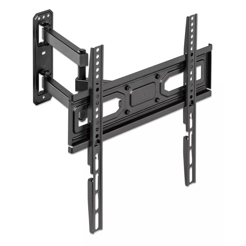 Suporte de parede Manhattan para TV e monitores (Full Motion), para ecrãs de 32 polegadas a 55 polegadas, compatibilidade VESA: todos entre 100x100 mm e 400x400 mm - verifique as dimensões dos quatro orifícios de montagem na parte traseira do ecrã para garantir que encaixa, máx. 35 kg, preto, suporte