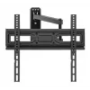 Suporte de parede Manhattan para TV e monitores (Full Motion), para ecrãs de 32 polegadas a 55 polegadas, compatibilidade VESA: todos entre 100x100 mm e 400x400 mm - verifique as dimensões dos quatro orifícios de montagem na parte traseira do ecrã para garantir que encaixa, máx. 35 kg, preto, suporte