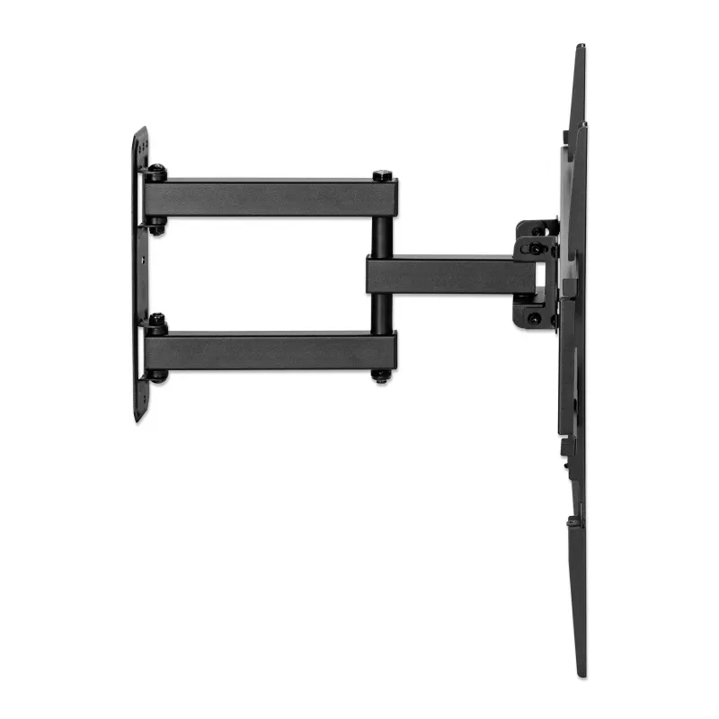 Suporte de parede Manhattan para TV e monitores (Full Motion), para ecrãs de 32 polegadas a 55 polegadas, compatibilidade VESA: todos entre 100x100 mm e 400x400 mm - verifique as dimensões dos quatro orifícios de montagem na parte traseira do ecrã para garantir que encaixa, máx. 35 kg, preto, suporte