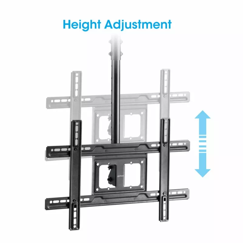 Manhattan 462051 Suporte de teto para TV Full Motion, 37-80 polegadas, 50 kg, preto