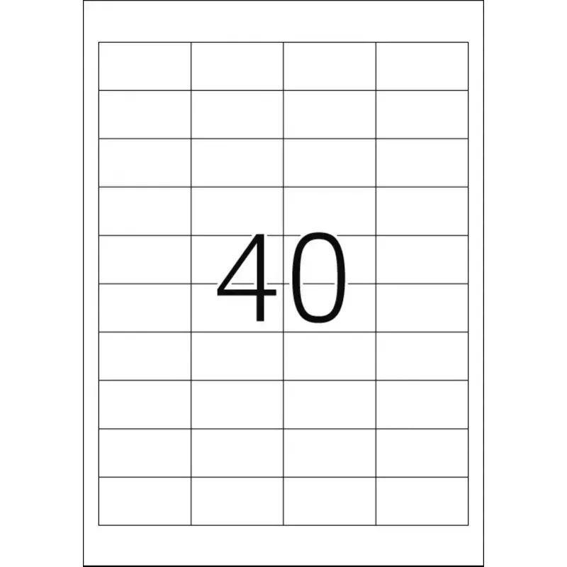 Etiquetas de impressora autoadesivas HERMA Labels Premium A4 48,5x25,4 mm
