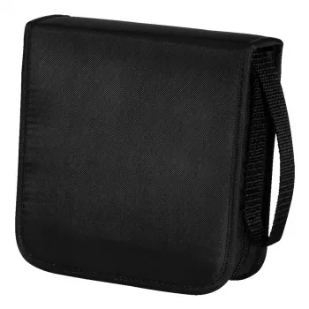 Hama Bolsa para CD Nylon 40, preto, 40 CD/DVD