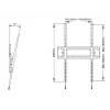 Suporte de parede Multibrackets M Universal Tilt SD MAX para ecrãs de 63–110 polegadas, VESA 200x300–1200x900, carga máx. 125 kg