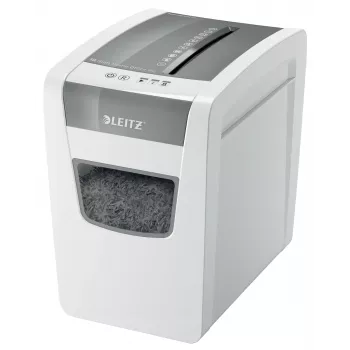 Destruidora de papel Leitz IQ slim home office P4, corte cruzado, 22 cm, 4 x 28 mm, 23 L, 225 folhas, 58 dB