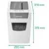 Destruidora de papel Leitz IQ slim home office P4, corte cruzado, 22 cm, 4 x 28 mm, 23 L, 225 folhas, 58 dB