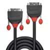 Cabo DVI-D Single Link Lindy 5 m, linha preta, 5 m, DVI-D, DVI-D, ficha, ficha, preto