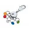 Mosquetão para chaves TROIKA KYR61/MC multicolor prateado metal 25 mm