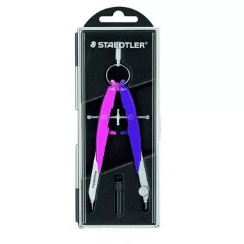 Compasso de precisão Staedtler Mars comfort 556 00-N2, rosa néon/violeta