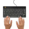 Teclado ergonómico R-Go Tools R-Go Compact Break, teclado compacto com software de pausas, QWERTY (NORDIC), com fios, preto