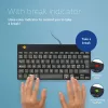 Teclado ergonómico R-Go Tools R-Go Compact Break, teclado compacto com software de pausas, QWERTY (NORDIC), com fios, preto