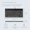 Teclado ergonómico R-Go Tools R-Go Compact Break, teclado compacto com software de pausas, QWERTY (NORDIC), com fios, preto