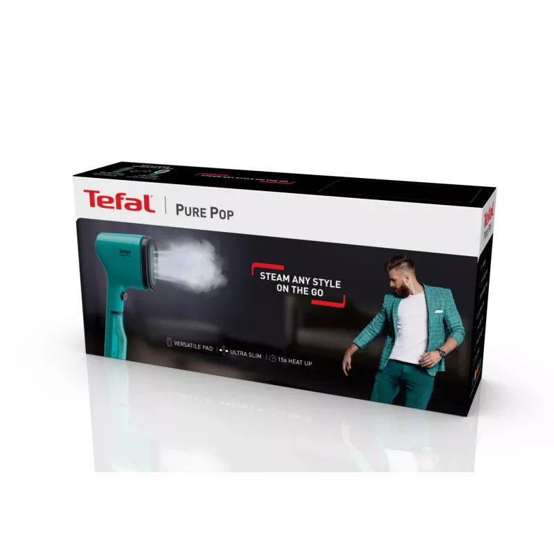 Ferro de engomar a vapor vertical Tefal Pure Pop DT2024 0,07 L 1300 W verde