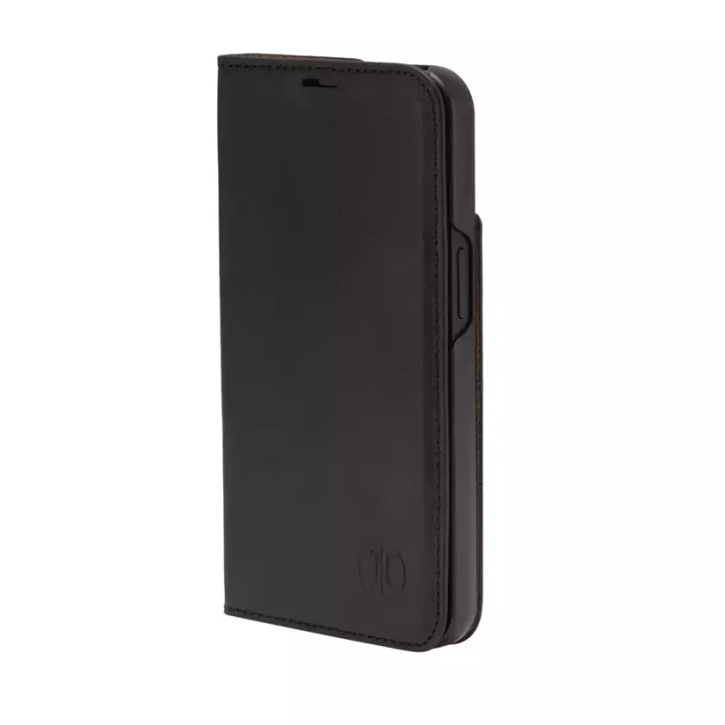 Capa tipo livro JT BERLIN BookCase Tegel preta para iPhone 15 Pro 15,5 cm