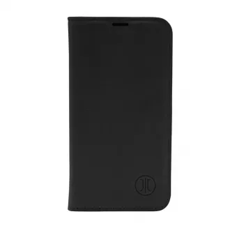 Capa tipo livro JT BERLIN BookCase Tegel preta para iPhone 15 Pro 15,5 cm