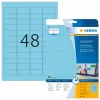 Etiquetas autoadesivas para impressora HERMA Coloured Labels A4 45,7x21,2 mm azul