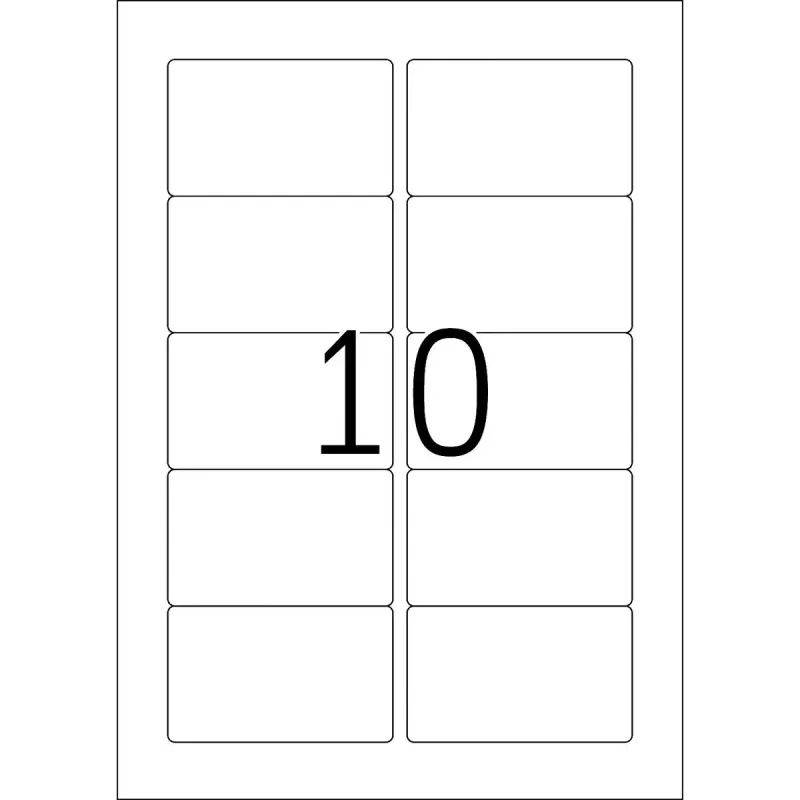 Etiqueta autoadesiva para impressora HERMA Labels Premium A4 83,8x50,8 mm