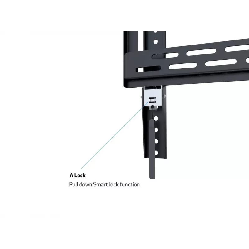 Suporte de parede MULTIBRACKETS M Universal HD Portrait para ecrãs de 60 a 100 polegadas, VESA 200x200–400x600, carga máxima 100 kg, preto