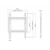 Suporte de parede MULTIBRACKETS M Universal HD Portrait para ecrãs de 60 a 100 polegadas, VESA 200x200–400x600, carga máxima 100 kg, preto