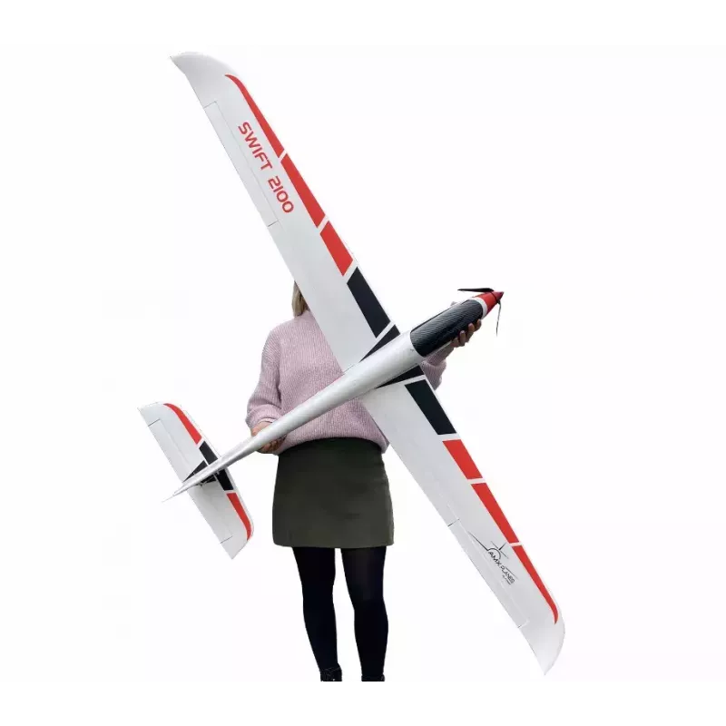 Avião Amewi Swift 2100 motor elétrico 1,35 kg a partir de 14 anos
