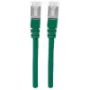 Cabo de rede patch Intellinet, cabo Cat7/fichas Cat6A, 2 m, verde, cobre, S/FTP, LSOH/LSZH, PVC, RJ45, contactos banhados a ouro, sem patilha, protegido, garantia vitalícia