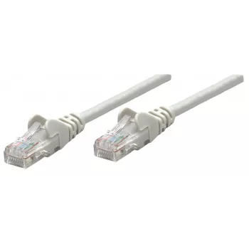 Cabo de rede patch Intellinet, Cat6A, 20 m, cinzento, cobre, S/FTP, LSOH/LSZH, PVC, RJ45, contactos banhados a ouro, proteção da patilha, moldado, garantia vitalícia