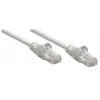 Cabo de rede patch Intellinet, Cat6A, 20 m, cinzento, cobre, S/FTP, LSOH/LSZH, PVC, RJ45, contactos banhados a ouro, proteção da patilha, moldado, garantia vitalícia