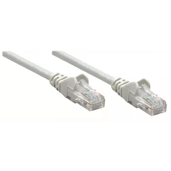 Cabo de rede patch Intellinet, Cat6A, 20 m, cinzento, cobre, S/FTP, LSOH/LSZH, PVC, RJ45, contactos banhados a ouro, proteção da patilha, moldado, garantia vitalícia