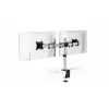 Durable SELECT Suporte para monitor 509523 para 2 monitores, fixação de secretária, prateado