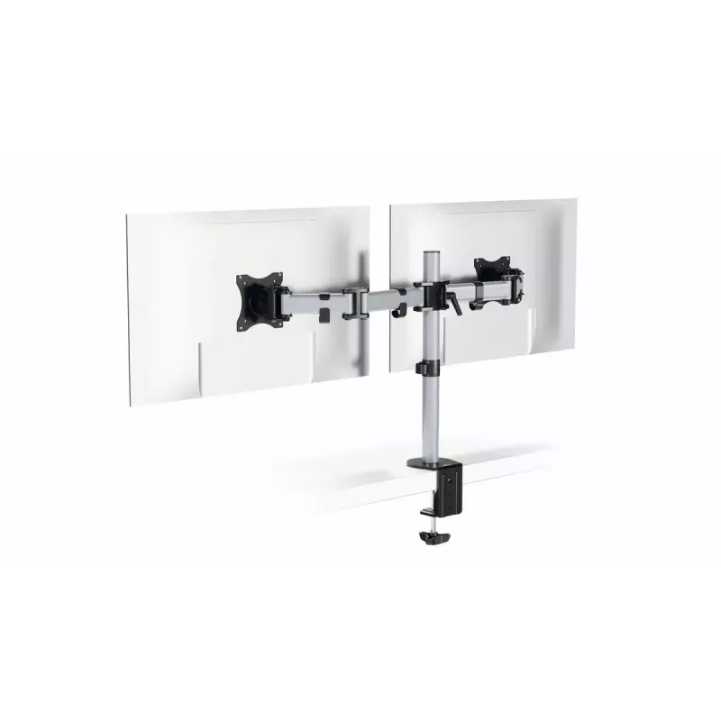 Durable SELECT Suporte para monitor 509523 para 2 monitores, fixação de secretária, prateado