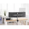 Durable SELECT Suporte para monitor 509523 para 2 monitores, fixação de secretária, prateado