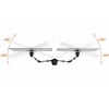 Durable SELECT Suporte para monitor 509523 para 2 monitores, fixação de secretária, prateado