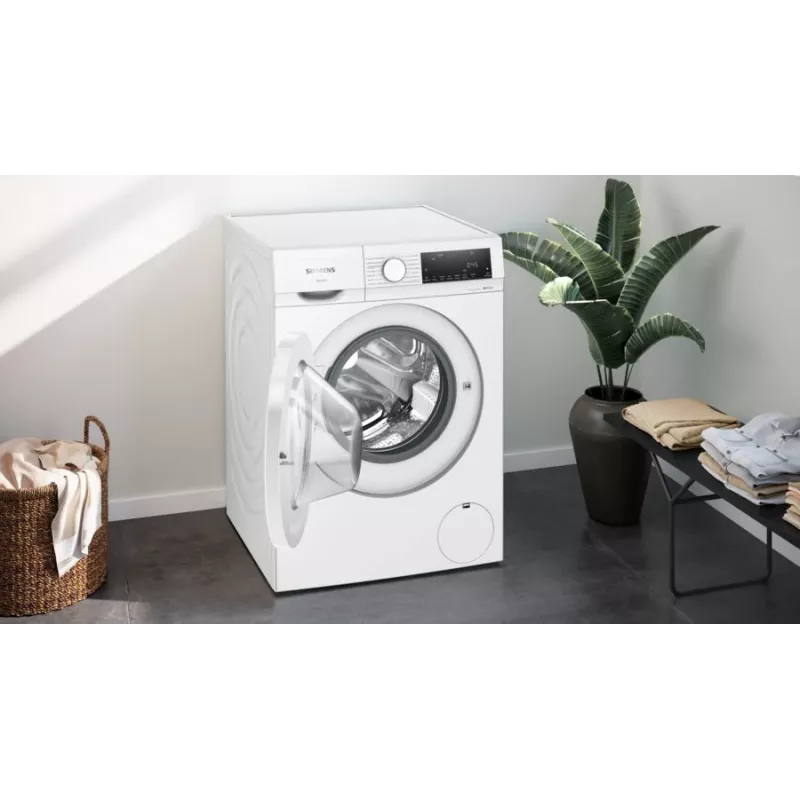 Siemens iQ300 WN34A141 máquina de lavar e secar roupa de instalação livre carga frontal branca