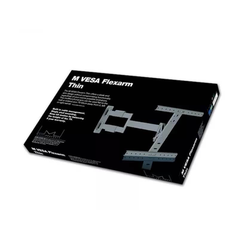 Braço de montagem Multibrackets M VESA Flexarm Thin preto
