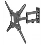 Suporte de parede Manhattan para TV e monitores (totalmente articulado), para ecrãs de 32 polegadas a 55 polegadas, compatibilidade VESA: tudo entre 100x100 mm e 400x400 mm – verifique as dimensões dos quatro orifícios de montagem na parte traseira do ecrã para garantir que encaixa, máx. 30 kg, preto, suporte