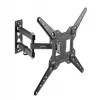 Suporte de parede Manhattan para TV e monitores (totalmente articulado), para ecrãs de 32 polegadas a 55 polegadas, compatibilidade VESA: tudo entre 100x100 mm e 400x400 mm – verifique as dimensões dos quatro orifícios de montagem na parte traseira do ecrã para garantir que encaixa, máx. 30 kg, preto, suporte