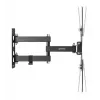 Suporte de parede Manhattan para TV e monitores (totalmente articulado), para ecrãs de 32 polegadas a 55 polegadas, compatibilidade VESA: tudo entre 100x100 mm e 400x400 mm – verifique as dimensões dos quatro orifícios de montagem na parte traseira do ecrã para garantir que encaixa, máx. 30 kg, preto, suporte