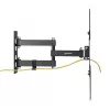 Suporte de parede Manhattan para TV e monitores (totalmente articulado), para ecrãs de 32 polegadas a 55 polegadas, compatibilidade VESA: tudo entre 100x100 mm e 400x400 mm – verifique as dimensões dos quatro orifícios de montagem na parte traseira do ecrã para garantir que encaixa, máx. 30 kg, preto, suporte