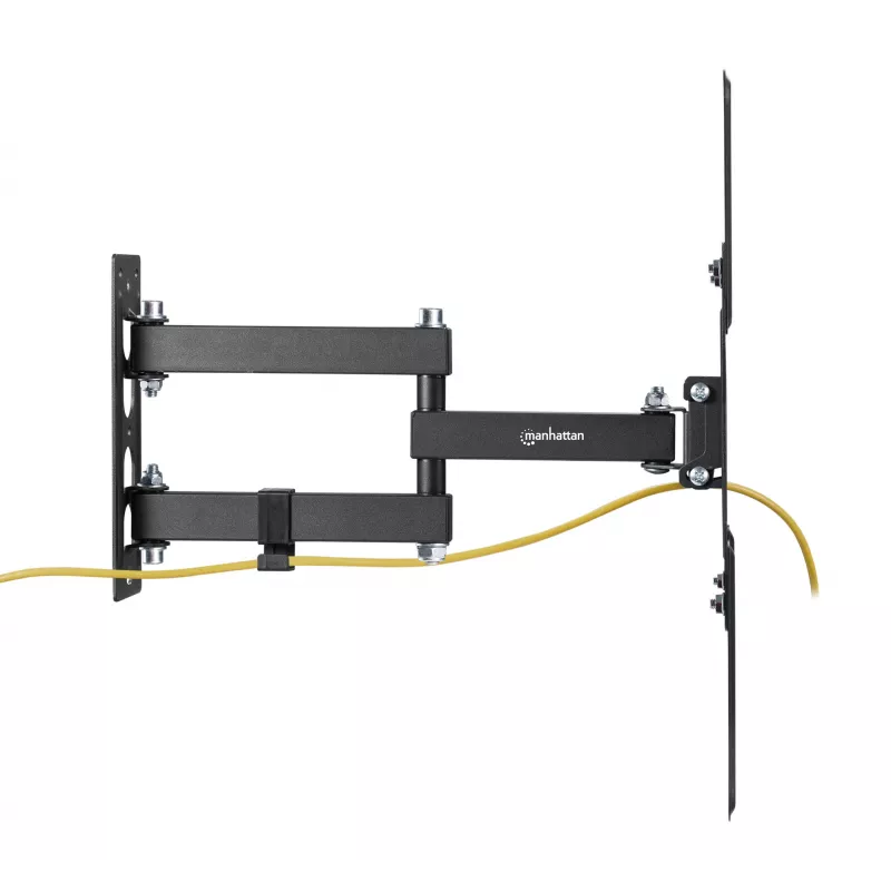 Suporte de parede Manhattan para TV e monitores (totalmente articulado), para ecrãs de 32 polegadas a 55 polegadas, compatibilidade VESA: tudo entre 100x100 mm e 400x400 mm – verifique as dimensões dos quatro orifícios de montagem na parte traseira do ecrã para garantir que encaixa, máx. 30 kg, preto, suporte