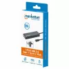 Dock/hub USB-C Manhattan, portas (x7): USB-A (x7), 5 Gbit/s (USB 3.2 Gen1, também conhecido como USB 3.0), fonte de alimentação externa não necessária, universal para todos os dispositivos, cabo 15 cm, SuperSpeed USB, preto, três anos de garantia