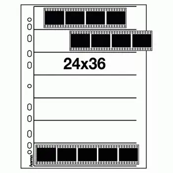 Hama capas para negativos, 24 x 36 mm, álbum de fotografias de polipropileno