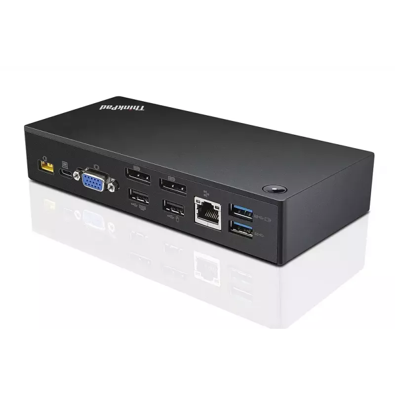 Lenovo 40A90090EU docking station/replicador de portas para portátil com fios USB 3.2 Gen 1 (3.1 Gen 1) Type-C preto