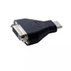 DELL 492-11681 adaptador de cabo 19 pinos HDMI-A macho 24 pinos DVI fêmea preto